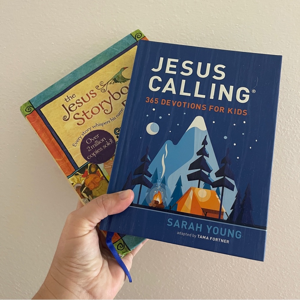 Jesus Calling 365 Devotions and Jesus Storybook Bible Faith Religious Books Kids